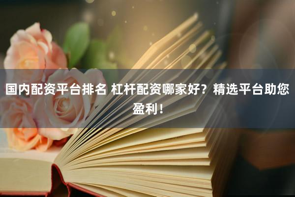 國內(nèi)配資平臺排名 杠桿配資哪家好？精選平臺助您盈利！