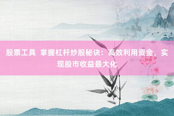 股票工具  掌握杠桿炒股秘訣：高效利用資金，實現(xiàn)股市收益最大化
